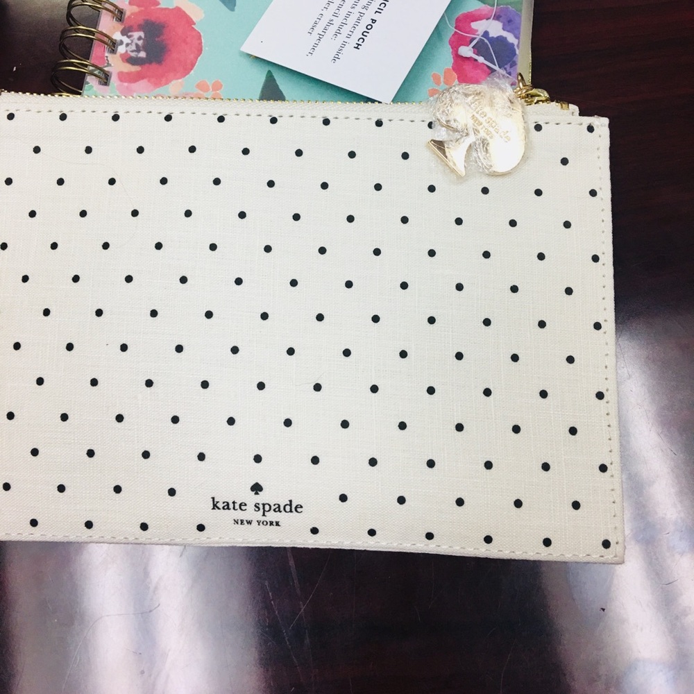 Brand new Kate spade pencil pouch! Cute!